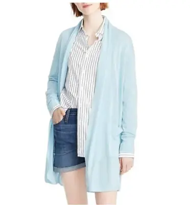J Crew Linen Rayon Long Open Cardi - New With Tags Detached - Size XS - RRP $169 • $50