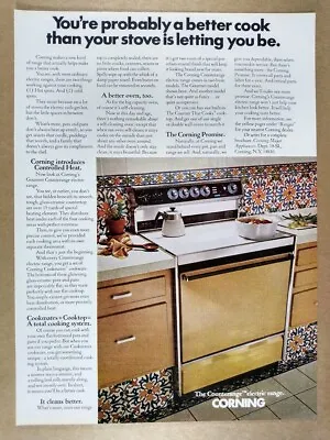 1972 Corning Counterange Electric Range Vintage Print Ad • $9.99