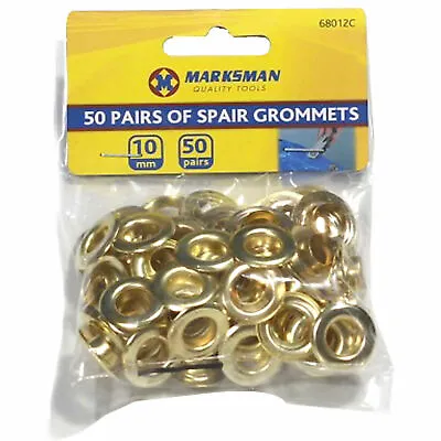 50x Tarpaulin Tent Grommets Tarp Groundsheet Cover Eyelets Awnings Repair • £3.99