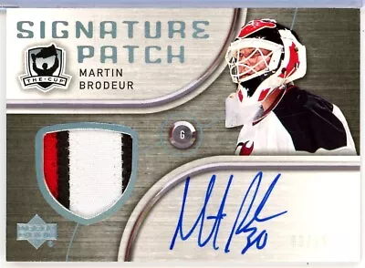 2005-06 The Cup Signature Patches #SPMB Martin Brodeur PATCH AUTO /75 - DEVILS • $533.12