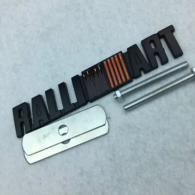  Ralliart Grille Emblem Premium 3D Rally Racing Sport Turbo Grill Badge (Black) • $11.99