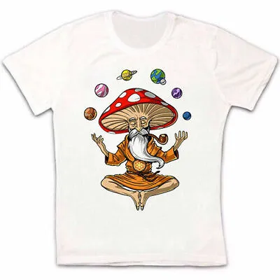 £8.99 • Buy Magic Mushroom Buddha  T-Shirt Yoga Planets Solar Cool FREE POST Unisex Cool  