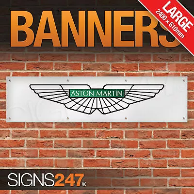 Aston Martin Wings Garage Workshop Banner LARGE Sign Display Motorsport • $37.11