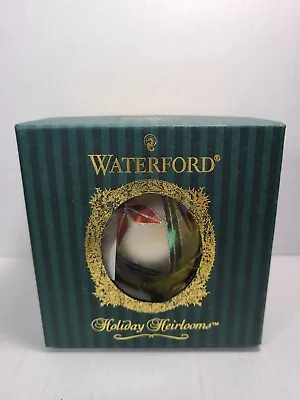 $39.99 • Buy WATERFORD Holiday Heirlooms Ashbourne Ball Blown Glass Christmas Ornament In Box