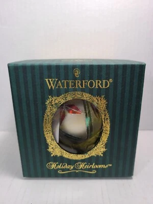 $39.99 • Buy WATERFORD Holiday Heirlooms Ashbourne Ball Blown Glass Christmas Ornament In Box