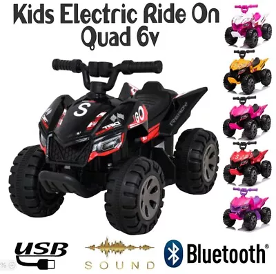 £39.99 • Buy Kids Electric Ride On Quad Bike 6v  18-48 Months Black 
