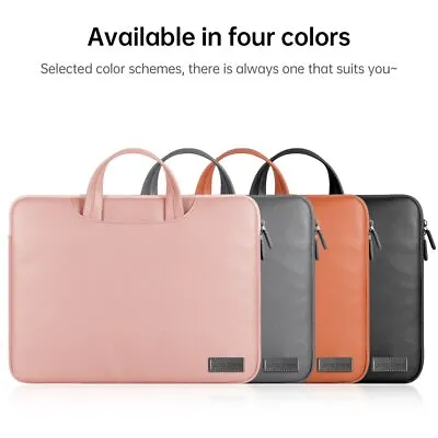 Leather Handbag Sleeve Case For Notebook Macbook Air Pro 13 15 Inch Laptop Bag • $22.99