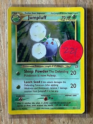 Pokémon TCG ~ Jumpluff Holo ~ Neo Genesis 7/111 Holo Rare WotC LP Card 2000 • $5.99