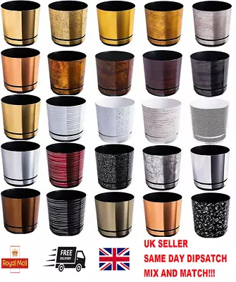 £5.99 • Buy Indoor Plant Pots With Saucers And Drainage Holes Plastic Flowerpot Small Large