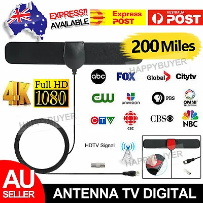 $9.95 • Buy Antenna TV Digital HD 1080P Skywire 4K Antena Digital Indoor HDTV 200 Mile Range