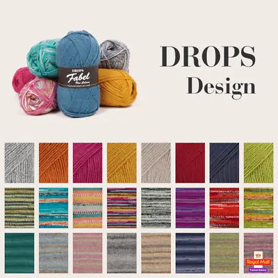 Drops Fabel 4 Ply 50g Knitting Crochet Yarn Baby Wool Polyamide • £2.53
