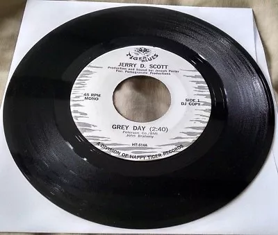 Jerry D Scott - Grey Day/I'm Leaving Here Tomorrow Mama 45 Tiger Blues HT514 VG  • $6.99