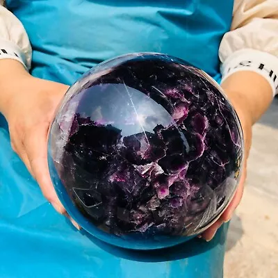 4920G Natural Beautiful Fluorite Energy Magic Ball  Stone Healing • $0.99