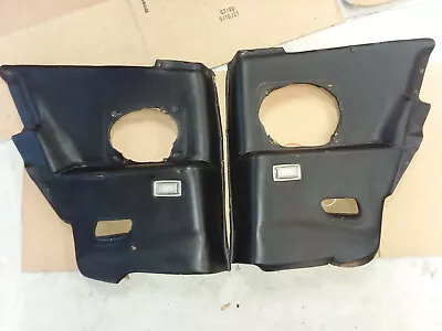 92 Camaro Firebird Convertible Rear Armrest Panels Black Leather Vinyl Speaker • $135