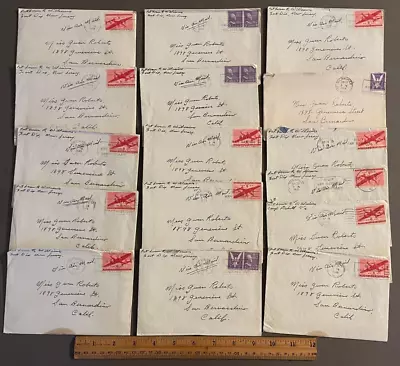 Lot Of 16 Wwii Era Military Soldier Letters To Miss. Gwen Roberts Sep 1943 Lot 6 • $24.97