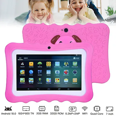 Kids Tablet 7  Android 7.0 Tablet PC 32GB WiFi Bluetooth Dual Camera Educational • $60.99