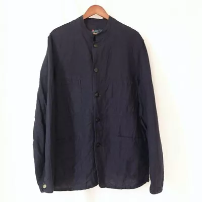 SUGAR CANE × MISTER FREEDOM Linen Cotton Stand Collar Coverall Jacket • $259