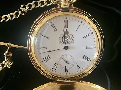 Mappin & Webb Royal King Charles Coronation Pocket Watch 24k Gold Plated 9/50Ltd • £3999