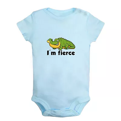 I'm Fierce Funny Romper Baby Bodysuit Newborn Jumpsuits Kids Animal Outfits Tops • $18.69