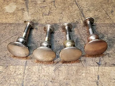 Antique Victor Victrola Nickel Plated Cabinet Knob Set Restoration Project Part  • $80