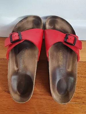 Birkenstock Womens Leather Sandals Size 39 Genuine • $49.90