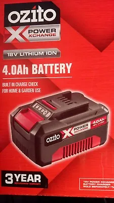Ozito 18v 4.0ah 4000mah Lithium Li-ion Battery Tool Cordless Drill Saw Grinder • $71.99