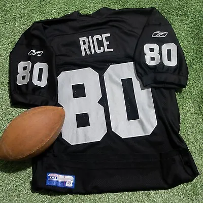 Reebok Oakland Vegas Raiders NFL Authentic Stitched Vintage Jersey | Jerry Rice • £140