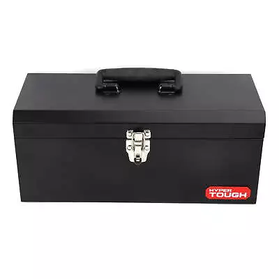 Hyper Tough 16-Inch Metal Tool Box With Removable Tool Tray Black • $21.47