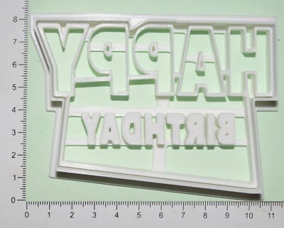 £4.99 • Buy Happy Birthday In A Toy Story Font  Cookie Or Fondant  Cutter 3d Printed