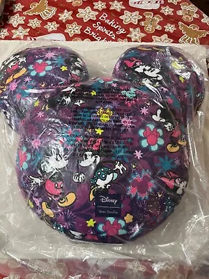 Vera Bradley Mickey Mouse Sweet Floral Pillow NWT • $80