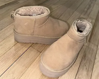 100% UGG Classic Ultra Mini Platform 1135092 Women's Fashion Boots Sand Sz. 7 • $85