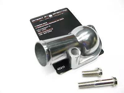 Spectre Chrome Plated Aluminum Thermostat Housing Water Neck 66-up Chevy SBC BBC • $12.95