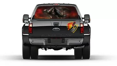 Grim Reaper Death Skull Horror Rear Window Perforated Graphic Decal Truck Cars • $50.99