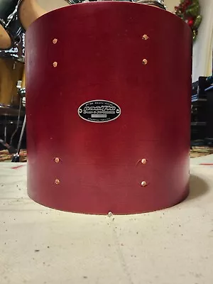 2005 PACIFIC FS SERIES DW RED 14 X 12  Deep RACK TOM DRUM BIRCH SHELL & BADGE • $10