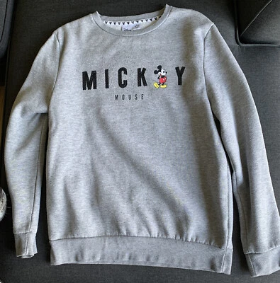 £5 • Buy Primark Disney Mickey Mouse Grey Sweatshirt Size M 10/12