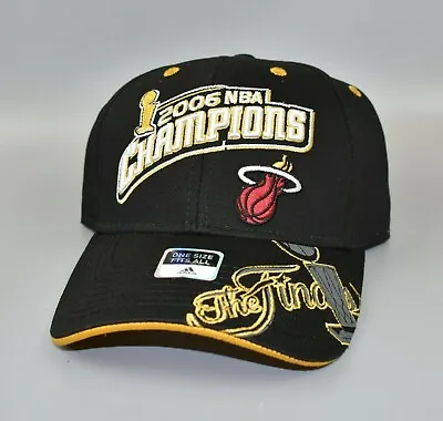 Miami Heat Adidas 2006 NBA Champions Official Locker Room Adjustable Cap Hat • $29.95