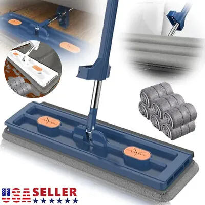 Household New Upgrade Style Large Flat Mop 360° Rotating Magic Self Wringing Mop • $23.34