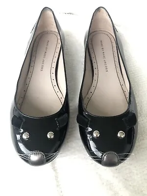 Marc By Marc Jacobs Patent Leather Mouse Shoes Size 5 UK (Eur 38) • £45