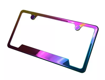 1x Car License Plate Frame Cover Front Hood Rear Trunk Neo Chrome For Saab Smart • $44.99