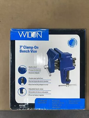 WIlton Clamp-On Bench Vise With Stationary Base 3in. Jaw Width 33150 • $22.49