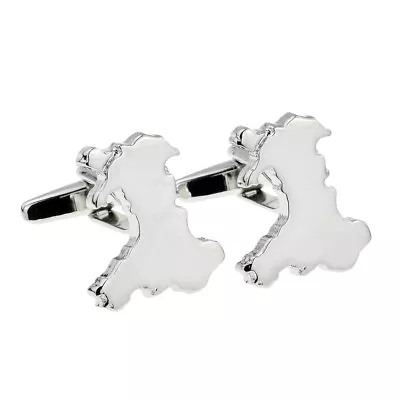 Wales Outline Map Welsh Cufflinks Presented In A Cufflink Box - X2AJ970 • £11.99