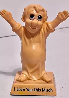 1970 W&R Berries Co.  I Love You This Much  Big Eyed BOY Figurine • $10.99