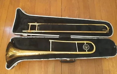 Vintage King Cleveland 605 Brass Trombone W/ Case   • $59.99