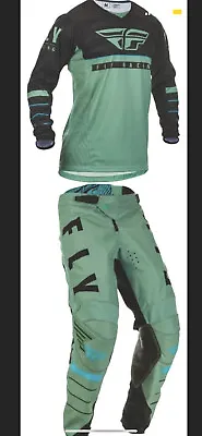 Kinetic K120 Pants (36)K120 Jersey (XL) Combo Green Black Fly Racing Motorcross • $114