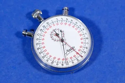 Vintage Minerva 1/10 Split Second 9 Jewels Stopwatch Swiss Made Works • $224.08