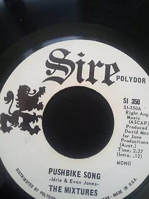 THE MIXTURES Pushbike Song B/s RARE WLPromo 45 M/S Sterling Press • $20