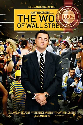 The Wolf Of Wall Street Official Original Cinema Movie Print Premium Poster • £75.12