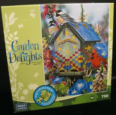 Quilter Lane  Birds Flowers 750 Pe Garden Delights Puzzle Sealed In Bag New B-66 • $6.99