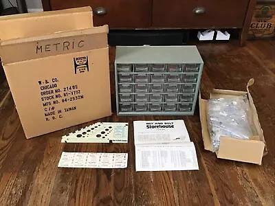 Nuts Bolt Assortment Kit Metric. Over 1000 Pc With Drawers And Labels. • $38.99