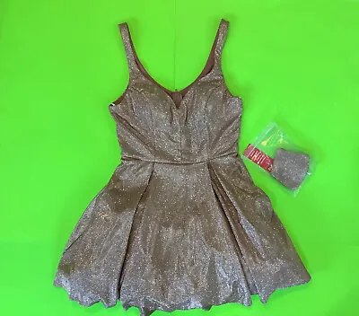 B. SMART Women’s Sparkly Sequined Dress Size LARGE Gold W/Gold Mask • $99.99